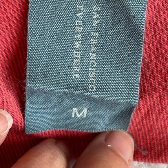 CUT LOOSE NEW Stretch Border Ankle Crop Pants Red Coral Mini Corduroy Size Med - Picture 10 of 14